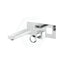 Square Chrome Basin/Bath Wall Mixer With Spout Kit Only Tap Accessories