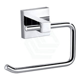Square Chrome Toilet Paper Roll Holder Brass