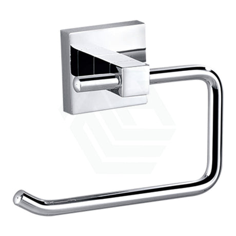Square Chrome Toilet Paper Roll Holder Brass