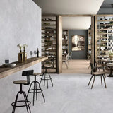 Travertino Roma Satin Matt White Stone & Travertine Look 600/1200mm Tile