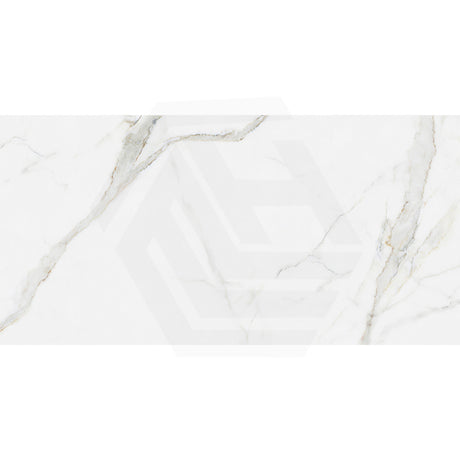 Calacatta Gold Marble Look White Satin Matt 600/1200mm Tile