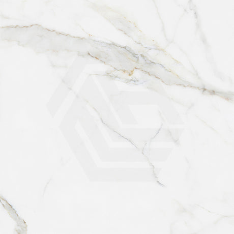 Calacatta Gold Polished Marble Look White Tile 600/1200mm