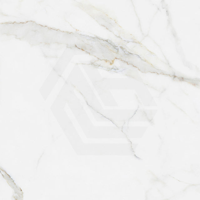 Calacatta Gold Polished Marble Look White Tile 600/1200mm