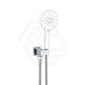 Macho Square Shower Holder Wall Connector & Hose Only Chrome/Matt Black