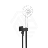Macho Square Shower Holder Wall Connector & Hose Only Chrome/Matt Black