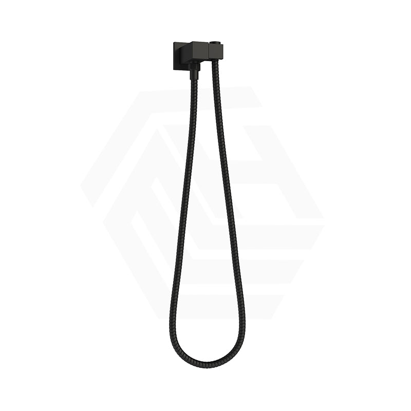 Norico Esperia Modern Square Brass Shower Holder Wall Connector & Hose Set Available In Colors