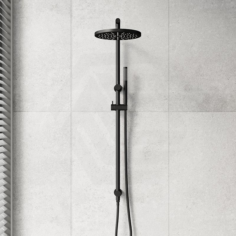 Norico 10 inch 250mm Round Twin Shower Station Top Inlet In Various Colour