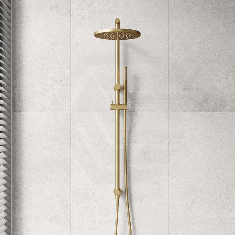 Norico 10 inch 250mm Round Twin Shower Station Top Inlet In Various Colour