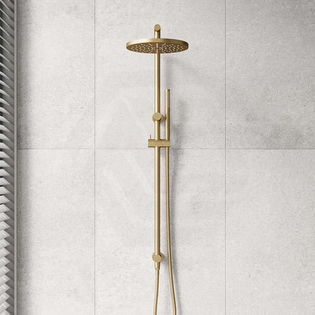Norico 10 inch 250mm Round Twin Shower Station Top Inlet In Various Colour