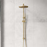 Norico 10 inch 250mm Round Twin Shower Station Top Inlet In Various Colour