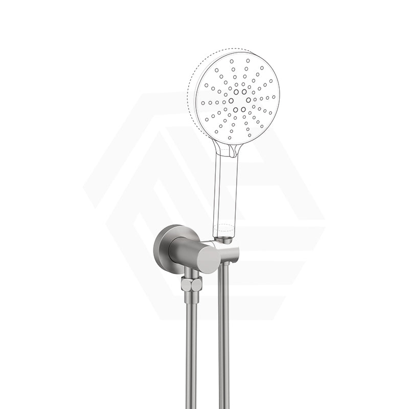 Norico Pentro Round Brass Shower Holder with Wall Connector & 1.5m Hose Variant Colour Available