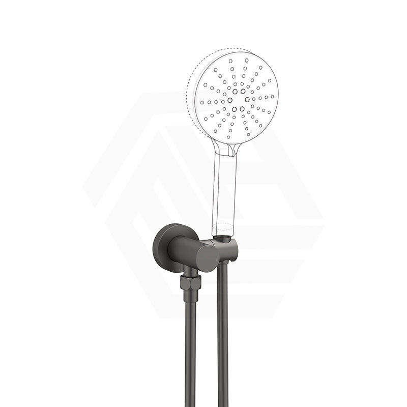 Norico Pentro Round Brass Shower Holder with Wall Connector & 1.5m Hose Variant Colour Available