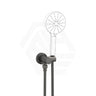 Norico Pentro Round Brass Shower Holder with Wall Connector & 1.5m Hose Variant Colour Available