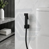 Square Brass Toilet Bidet Spray Kit with 1.2m PVC Hose Chrome/Matt Black