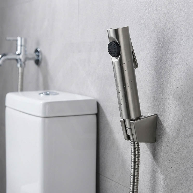 Bathroom Toilet Bidet Spray Kit 1.2m Stainless Steel Water Hose - Variant Colour Available