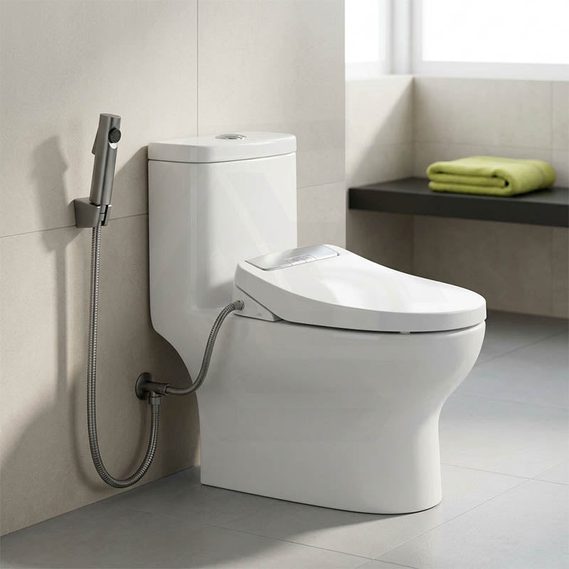Bathroom Toilet Bidet Spray Kit 1.2m Stainless Steel Water Hose - Variant Colour Available