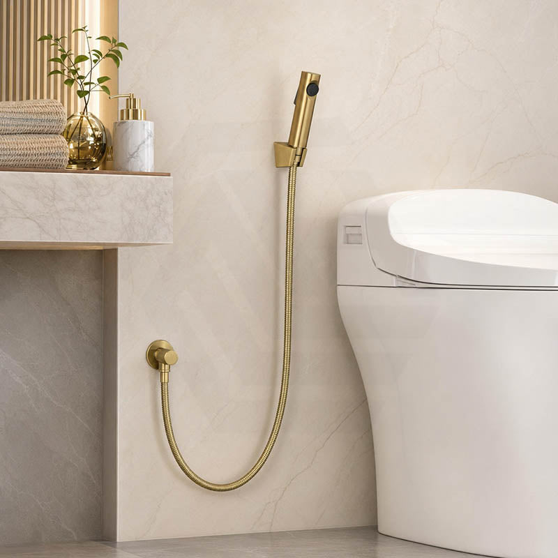 Bathroom Toilet Bidet Spray Kit 1.2m Stainless Steel Water Hose - Variant Colour Available