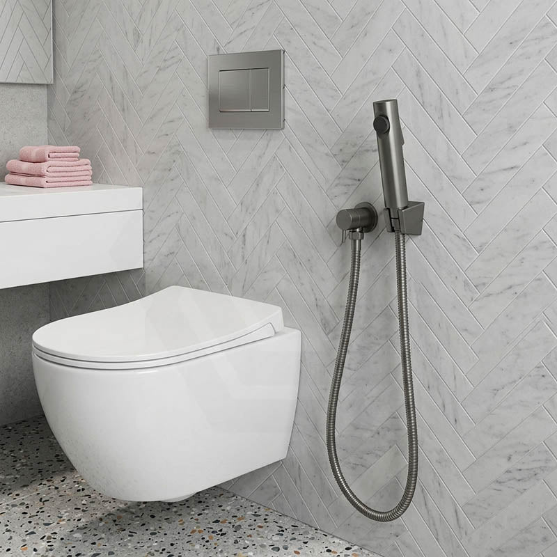 Bathroom Toilet Bidet Spray Kit 1.2m Stainless Steel Water Hose - Variant Colour Available