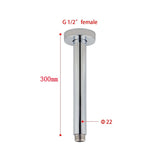 200/300/400/600mm Round Ceiling Shower Arm Chrome