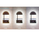 500/750/900/1200/1500Mm S1 Three Color Lights Frontlit Rectangle Square Led Mirror With Defogging