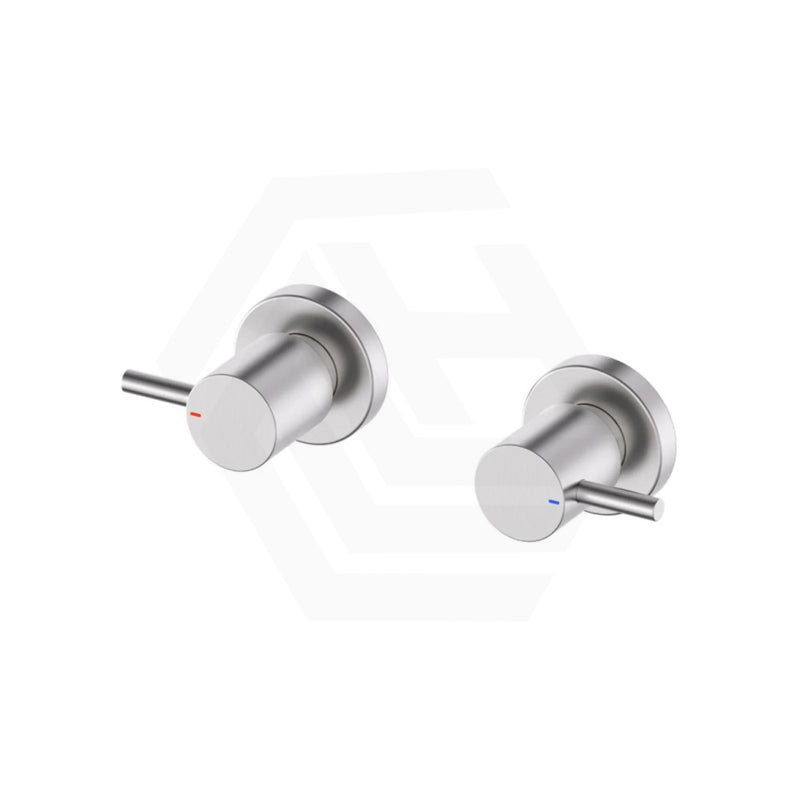 Suprema XpressFit Satin 1/4 Turn Round Wall Top Assemblies Stainless Steel