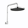 Linkware 260Mm Gabe Bush Shower Head Brushed Nickel Black Heads
