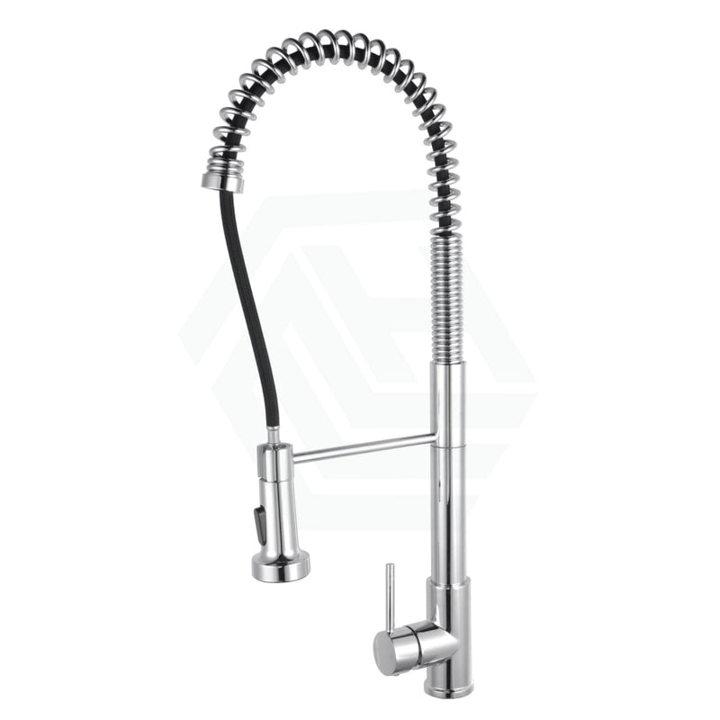 Tall Chrome Spring Pull Out Kitchen Mixer