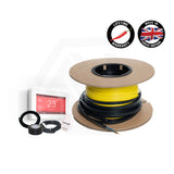 ThermoGroup Thermowire/Thermoscreed Undertile/In Screed Heating Kit with White/Black Dual Thermostat