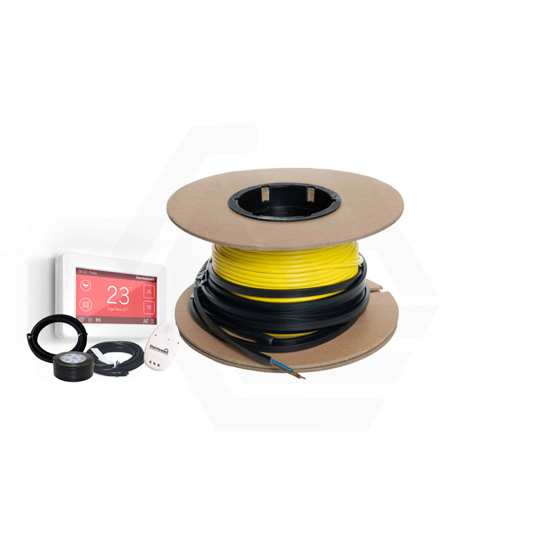 ThermoGroup Thermowire/Thermoscreed Undertile/In Screed Heating Kit with White/Black Dual Thermostat
