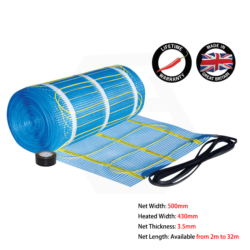 ThermoGroup Thermonet Self Adhesive 150-200W/m² Undertile/In Screed Floor Heating Mat Only