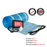 ThermoGroup Thermonet 150-200W/m² Undertile/In Screed Heating Kit with White/Black Dual Thermostat