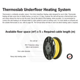 ThermoGroup Thermoslab 30W/Lm Heating Cable Only for In Slab Heating