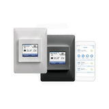 ThermoGroup Thermotouch Wi-Fi Touchscreen Thermostat White with Optional Black Cover Plate