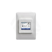 ThermoGroup Thermotouch Wi-Fi Touchscreen Thermostat White with Optional Black Cover Plate