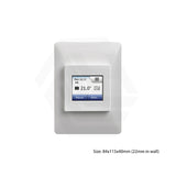ThermoGroup Thermotouch Wi-Fi Touchscreen Thermostat White with Optional Black Cover Plate