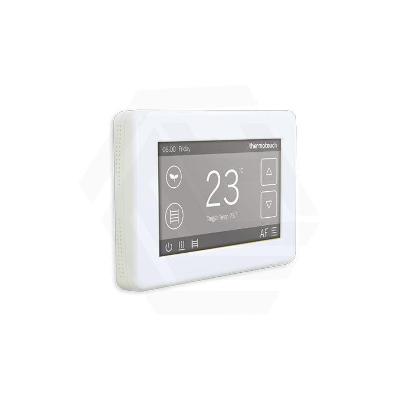 ThermoGroup Thermotouch 4.3dC Dual Control Thermostat Ice White/Satin Black