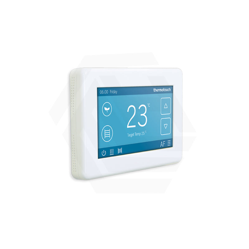 ThermoGroup Thermotouch 4.3dC Dual Control Thermostat Ice White/Satin Black