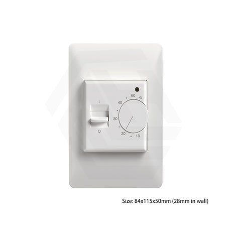 ThermoGroup Thermotouch Manual Dial Thermostat White