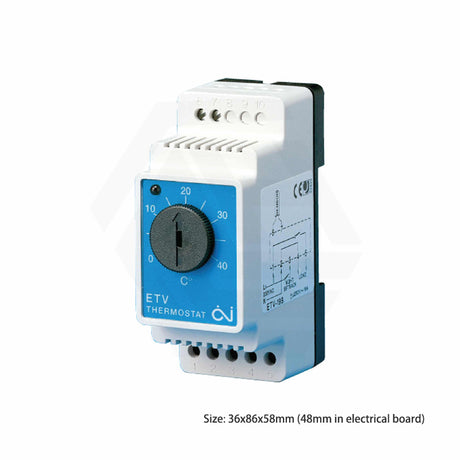 ThermoGroup Thermotouch DIN-Rail Manual Thermostat