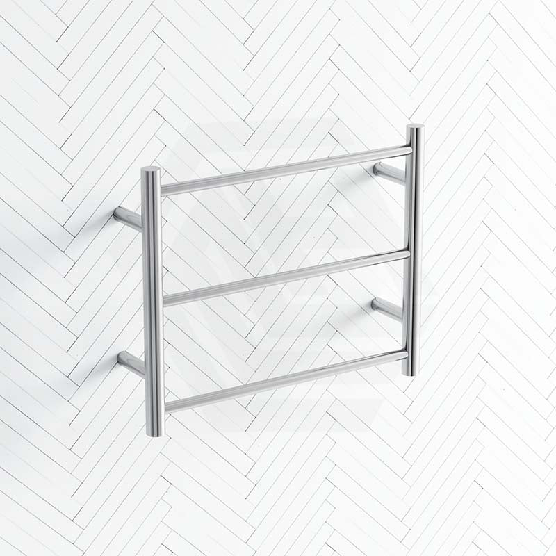 ThermoGroup 3/9 Bars 240V Budget Straight Round Ladder Heated Towel Rail Polished Stainless Steel