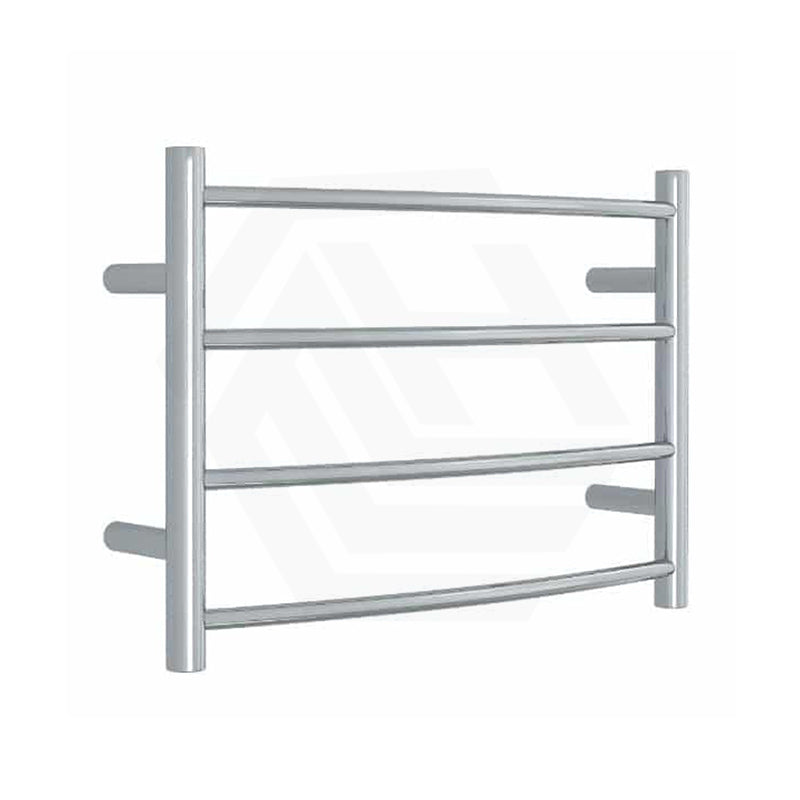 ThermoGroup 4/7/12 Bars 240V Curved Round Ladder Heated Towel Rail Polished Stainless Steel