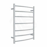 ThermoGroup 4/7/12 Bars 240V Curved Round Ladder Heated Towel Rail Polished Stainless Steel