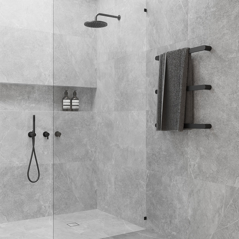 630mm ThermoGroup 12V Flat Pill Single Bar Heated Towel Rail Variant Colour Available