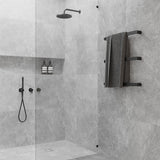 630mm ThermoGroup 12V Flat Pill Single Bar Heated Towel Rail Variant Colour Available