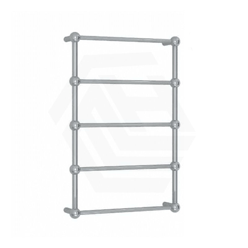 ThermoGroup Thermorail 560x850x140mm 240V Straight Round Heritage Ladder Polished Stainless Steel Heated Towel Rail 5 Bars