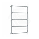 ThermoGroup Thermorail 560x850x140mm 240V Straight Round Heritage Ladder Polished Stainless Steel Heated Towel Rail 5 Bars