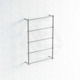ThermoGroup Thermorail 560x850x140mm 240V Straight Round Heritage Ladder Polished Stainless Steel Heated Towel Rail 5 Bars