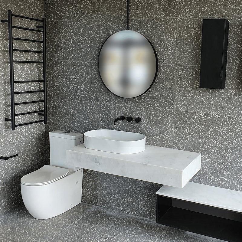 ThermoGroup 4-14 Bars 240V Straight Round Ladder Heated Towel Rail Variant Colour Available