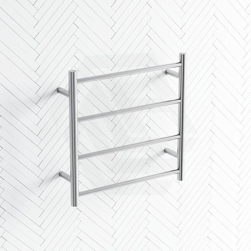 ThermoGroup 550x550x122mm 12V Straight Round Ladder Heated Towel Rail 4 Bars Variant Colour Available