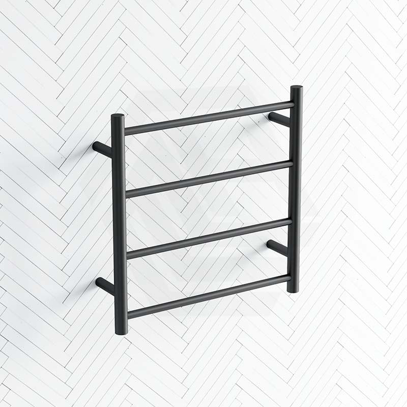 ThermoGroup 550x550x122mm 12V Straight Round Ladder Heated Towel Rail 4 Bars Variant Colour Available